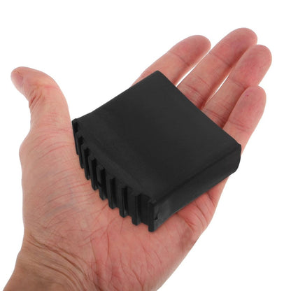 2Pcs Step Ladder Feet Replacement Black Rubber Non Slip Foot Covers Easy Install