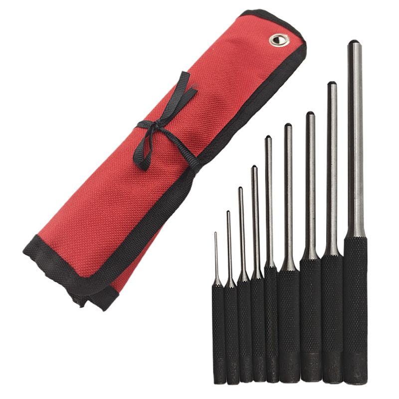 Roll Pin Punch Set 9pc - Great for Gun Building and Removing Pins Mechanics Professional Tool Kit with