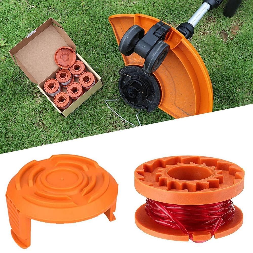 Replacement Spool for  Weed Eater String Trimmer Line, Auto Feed System, 10ft 1.65mm Nylon Line, Fits WA0010 Models (20 Spools + 2 Caps)