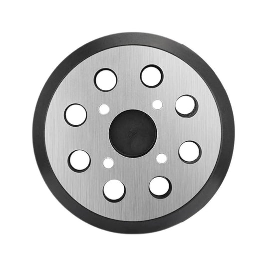 5 Inch 8 Hole Sander Pad with 4 Screw Holes, Heavy Duty Aluminum Backing, Hook and Loop Replacement Pad for Orbital Sanders