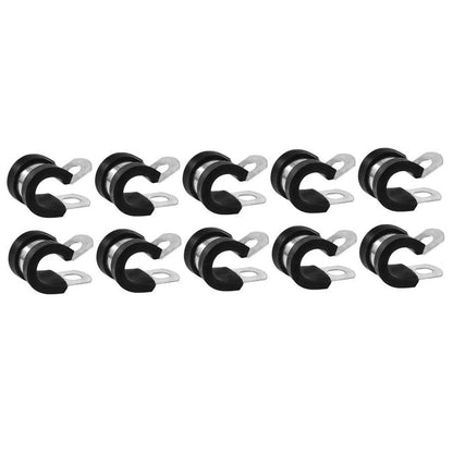 Durable Stainless Steel Clamps Rubber Cushioned Assorted Color 10Pcs