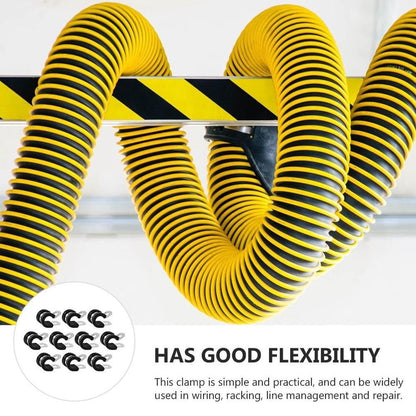 Durable Stainless Steel Clamps Rubber Cushioned Assorted Color 10Pcs
