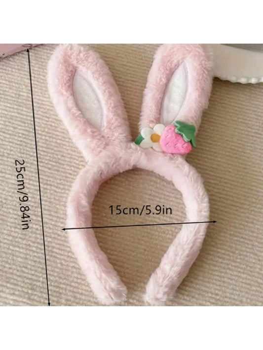 2 Pcs Cute Rabbit Ear Hair Band – Smooth Surface, Durable No Tight Headband, Soft and Comfortable