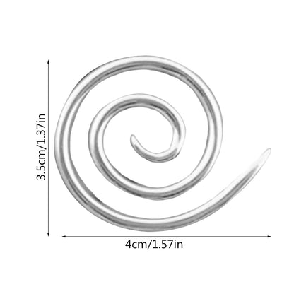 6 PCS Spiral Cable Knitting Needle Handmade Knitting Tool Stainless Steel Bent Tapestry Needles Spiral Cable Needle