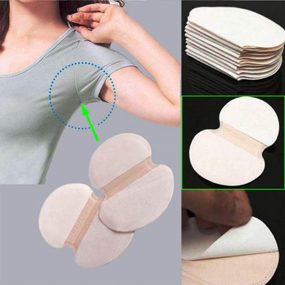 100 Pack Armpit Sweat Pads - Underarm Sweat Pads for Women and Men - Dress Shields for Hyperhidrosis Treatment