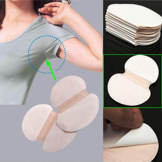100 Pack Armpit Sweat Pads - Underarm Sweat Pads for Women and Men - Dress Shields for Hyperhidrosis Treatment