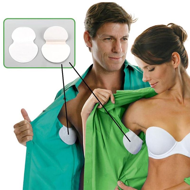 100 Pack Armpit Sweat Pads - Underarm Sweat Pads for Women and Men - Dress Shields for Hyperhidrosis Treatment