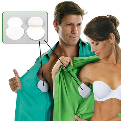 100 Pack Armpit Sweat Pads - Underarm Sweat Pads for Women and Men - Dress Shields for Hyperhidrosis Treatment