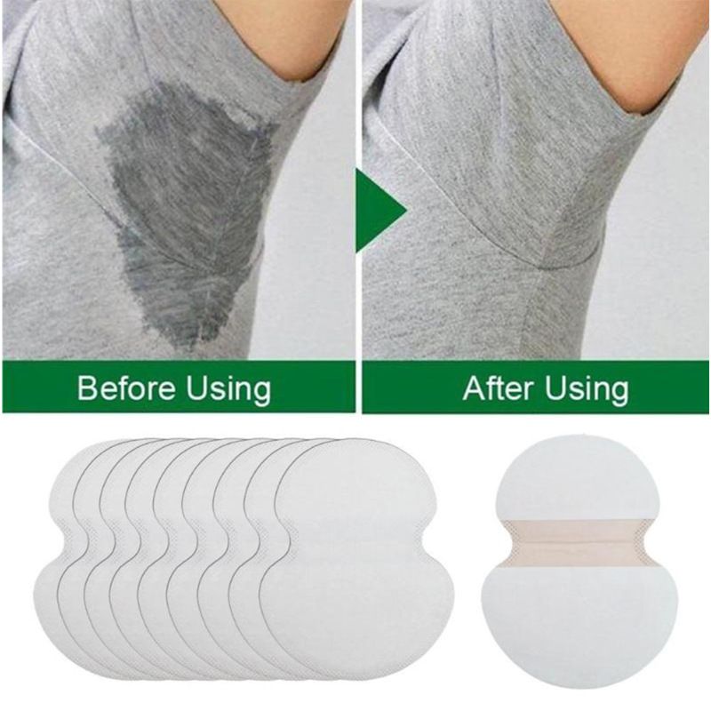 100 Pack Armpit Sweat Pads - Underarm Sweat Pads for Women and Men - Dress Shields for Hyperhidrosis Treatment