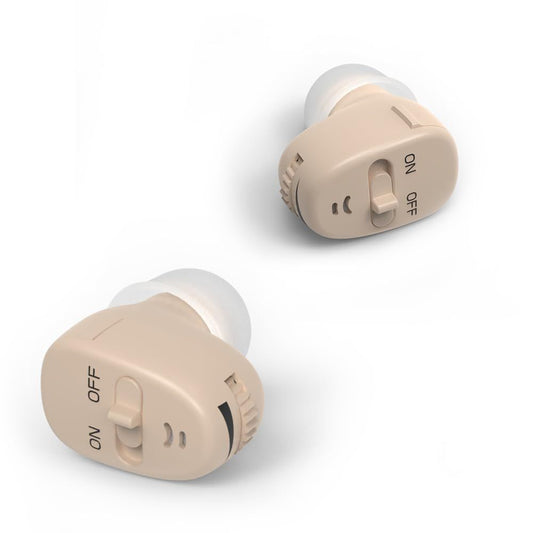 Hearing Amplifier to Aid and Assist Hearing, Premium Comfort Design and Nearly Invisible (A Pair) long lasting, and sharp