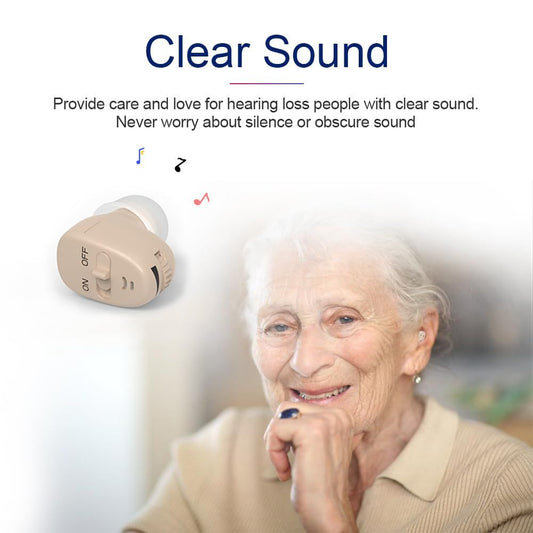 Hearing Amplifier to Aid and Assist Hearing, Premium Comfort Design and Nearly Invisible (A Pair) long lasting, and sharp