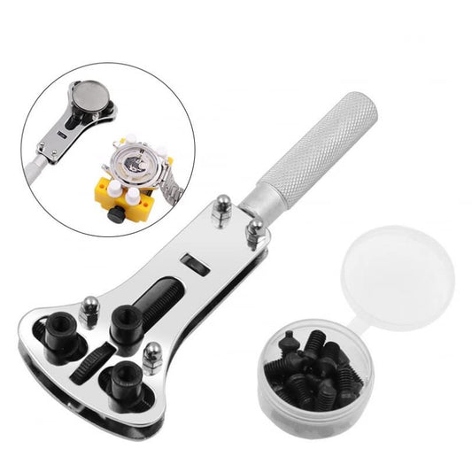 Watch Repair Kit 3 Point Wrench Screw Case Remover Tool Adjustable Three Claw Watch Opener Back Cover Battery Replacement