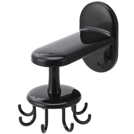 Wall Hook Wall Hook Waterproof Easy Access 360-degree Rotatable Wall-Mounted 8 Claws Storage ABS Drilling Free Utensil Hook