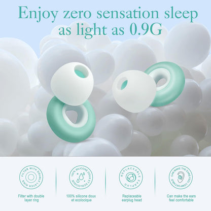 Ear Plugs for Sleeping Noise Cancelling – Super Soft, Light Reusable Hearing Protection in Flexible Silicone Concerts,Work,Study