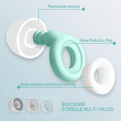 Ear Plugs for Sleeping Noise Cancelling – Super Soft, Light Reusable Hearing Protection in Flexible Silicone Concerts,Work,Study