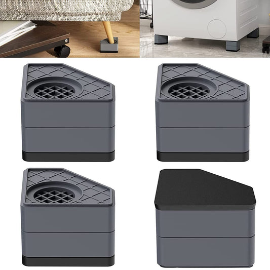4pcs Anti vibration pad for washing machine and dryer base, used to eliminate the impact and noise of washing machine foot pads