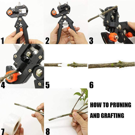 Garden Pruning Shears Grafting Scissors for Plant Branch Twig Vine Fruit Tree Cutting Scissors Shear