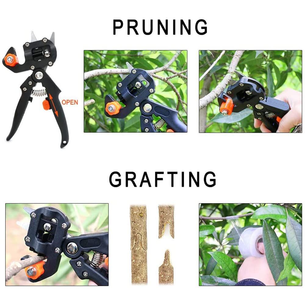 Garden Pruning Shears Grafting Scissors for Plant Branch Twig Vine Fruit Tree Cutting Scissors Shear