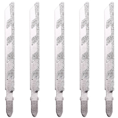 5pcs  T Shank Jigsaw Blades Diamond Coated Jig Saw Blade Set Masonry Granite Tile Cutting Power Tools Accessories