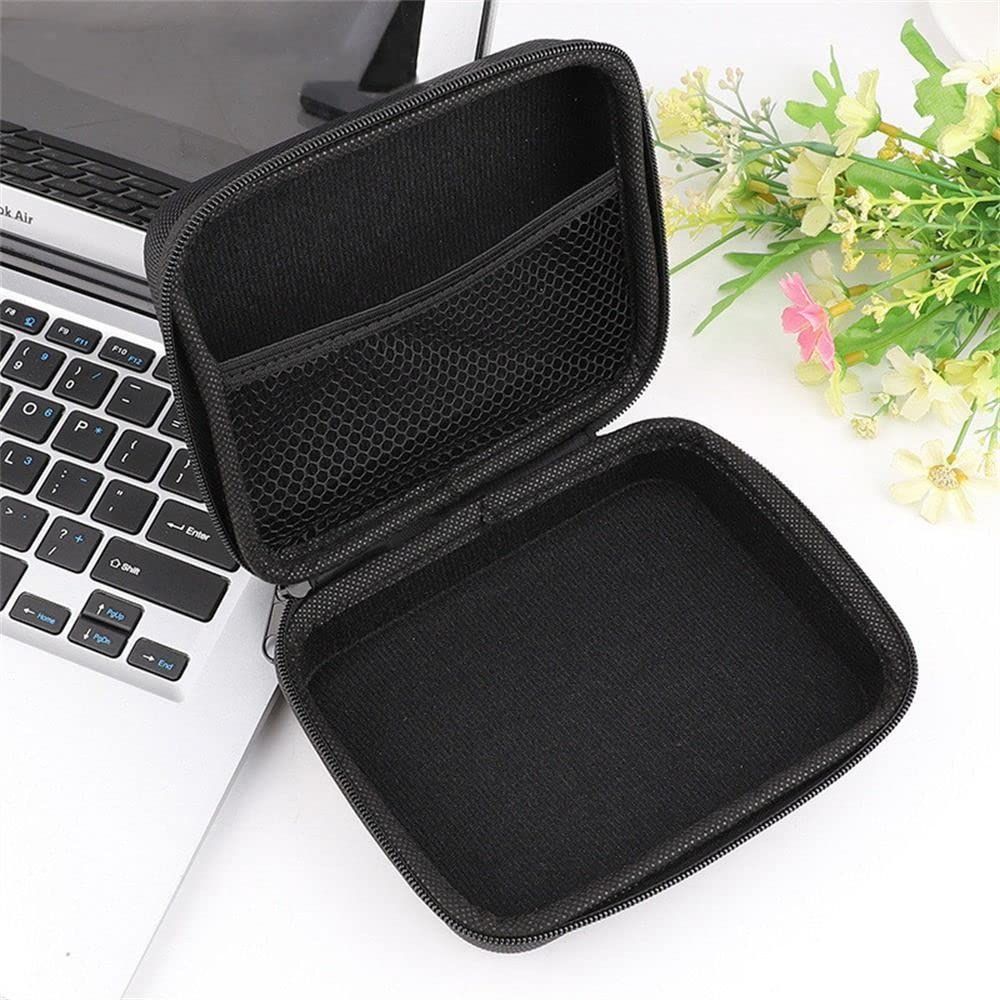 Shockproof Case Hard Protective EVA Case for Power Bank Earphones USB Cable Organizer Earbuds Sleeve