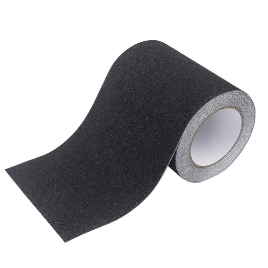 6 Inch x 16Foot Anti Slip Traction Tape,High Traction Friction Abrasive Adhesive Stairs Step, Black