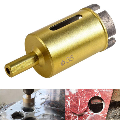 35mm Dia Diamond Hole Saw Drill Bit, Slate Porcelain Marble Hollow Core Drill Bit for Glass, Ceramic, Porcelain