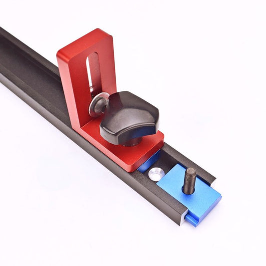 30 Type  Track Stop, Router Aluminium Alloy Woodworking Rail Connector Tool for Standard T-shaped Track, Hole Saw