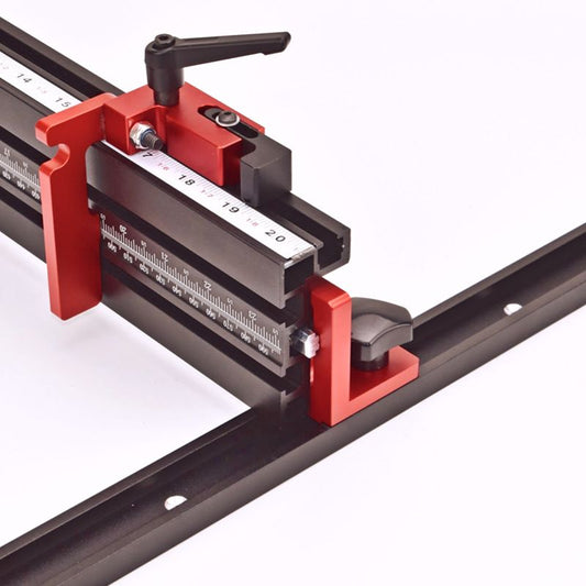 30 Type  Track Stop, Router Aluminium Alloy Woodworking Rail Connector Tool for Standard T-shaped Track, Hole Saw