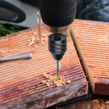 1/4 Inch Hex Shank Keyless Drill Chuck Quick Change Adapter Converter drill adapter (0.3mm-6.5mm)Impact Drill Tool Attachment