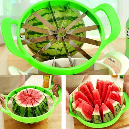New Fruit Watermelon Melon Cantaloupe Stainless Steel Cutter Slicer Kitchen Tool