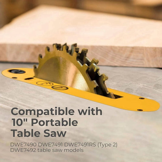 DWE7402DI Table Saw Accessories Dado ThroatPlate Dado Blades for 10 Inch Table Saw DWE7490 DWE7491 DWE7491RS DWE7492