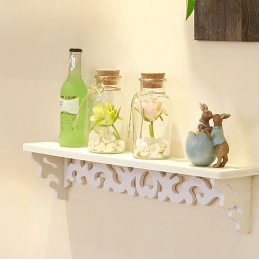 Wall Storage Rack, Floating Display Shelf Wall Mount Wood Storage Shelves Organizer For Home Living Room Bedroom Office Decoration