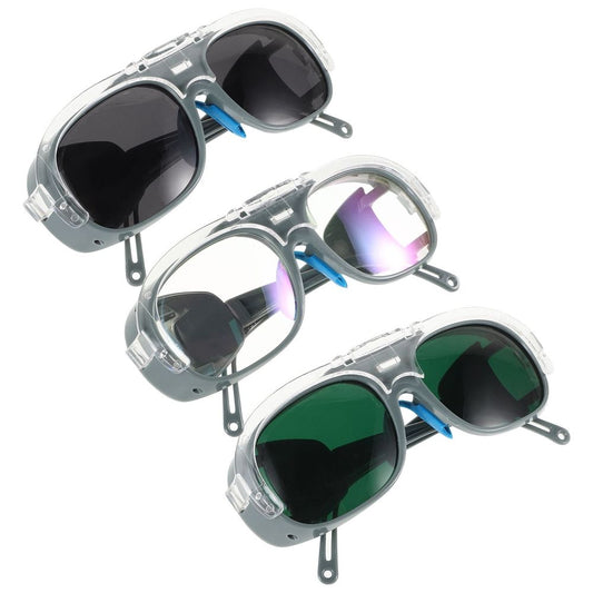 3Pcs Ergonomic Welding Protective Glasses Work Safety Glasses with High Transparency Lenses