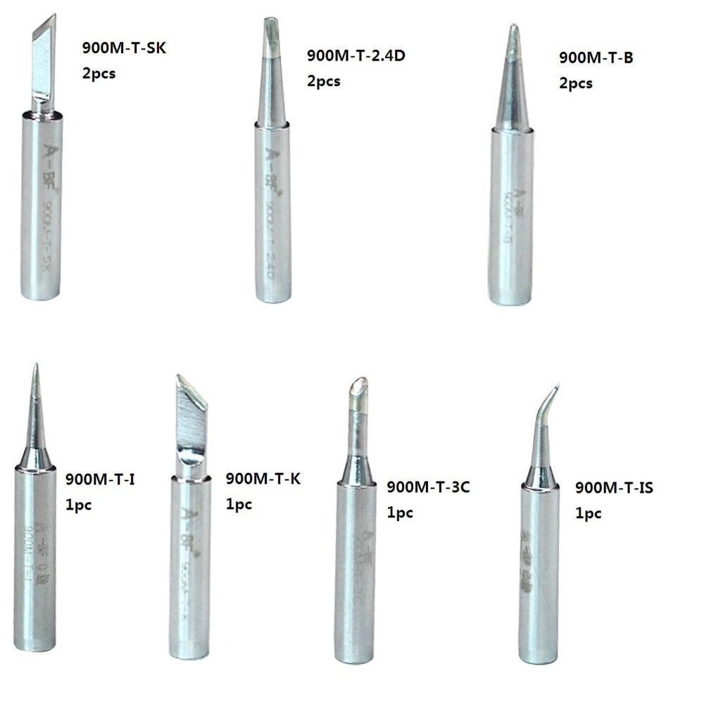 10pcs 900M-T Soldering Iron Tips Silver