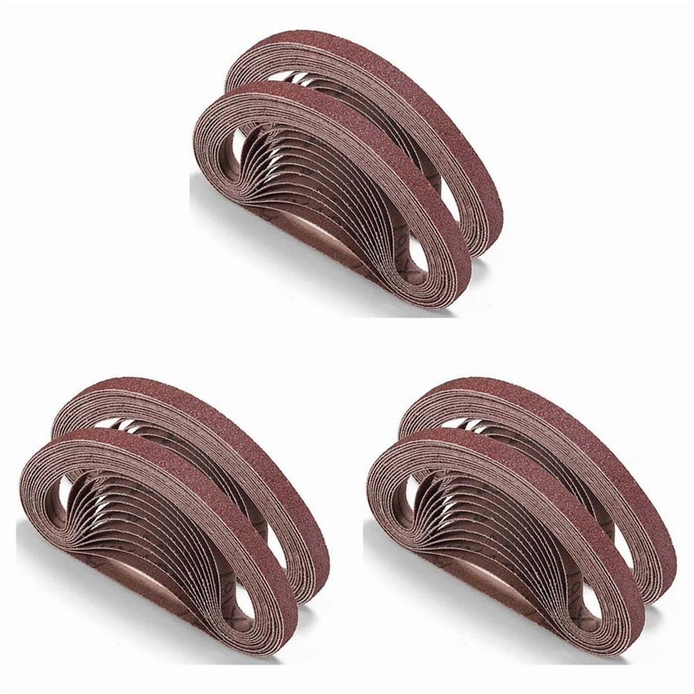 Sanding Belt 72 Pack 1/2 X 18 Inch Aluminum Oxide Air File Sander Belt Assortment,Belt Sander Tool for Woodworking