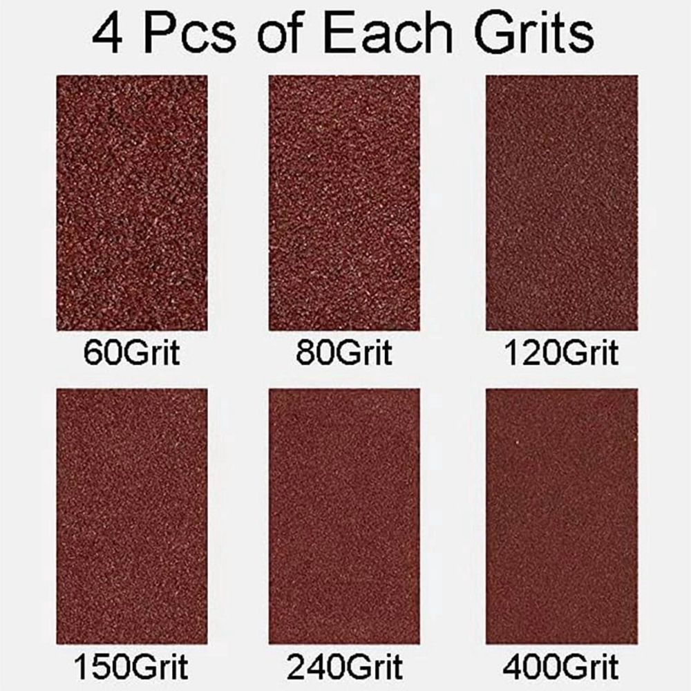Sanding Belt 72 Pack 1/2 X 18 Inch Aluminum Oxide Air File Sander Belt Assortment,Belt Sander Tool for Woodworking