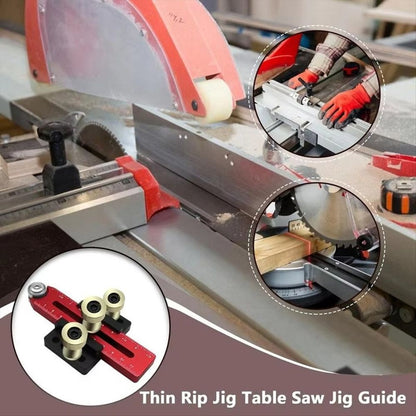 Thin Rip Jig Fast Thin Jig Guide for Router Table Power Tool Accessory for Table Saws Routers and Milling Machines