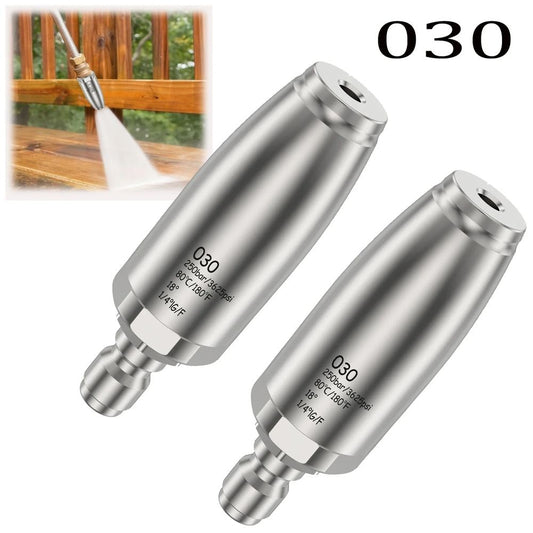Turbo Nozzle for Pressure Washer, Stainless Steel Rotating Jet,1/4 Inch Quick Connect High Pressure Washing 3625P SI