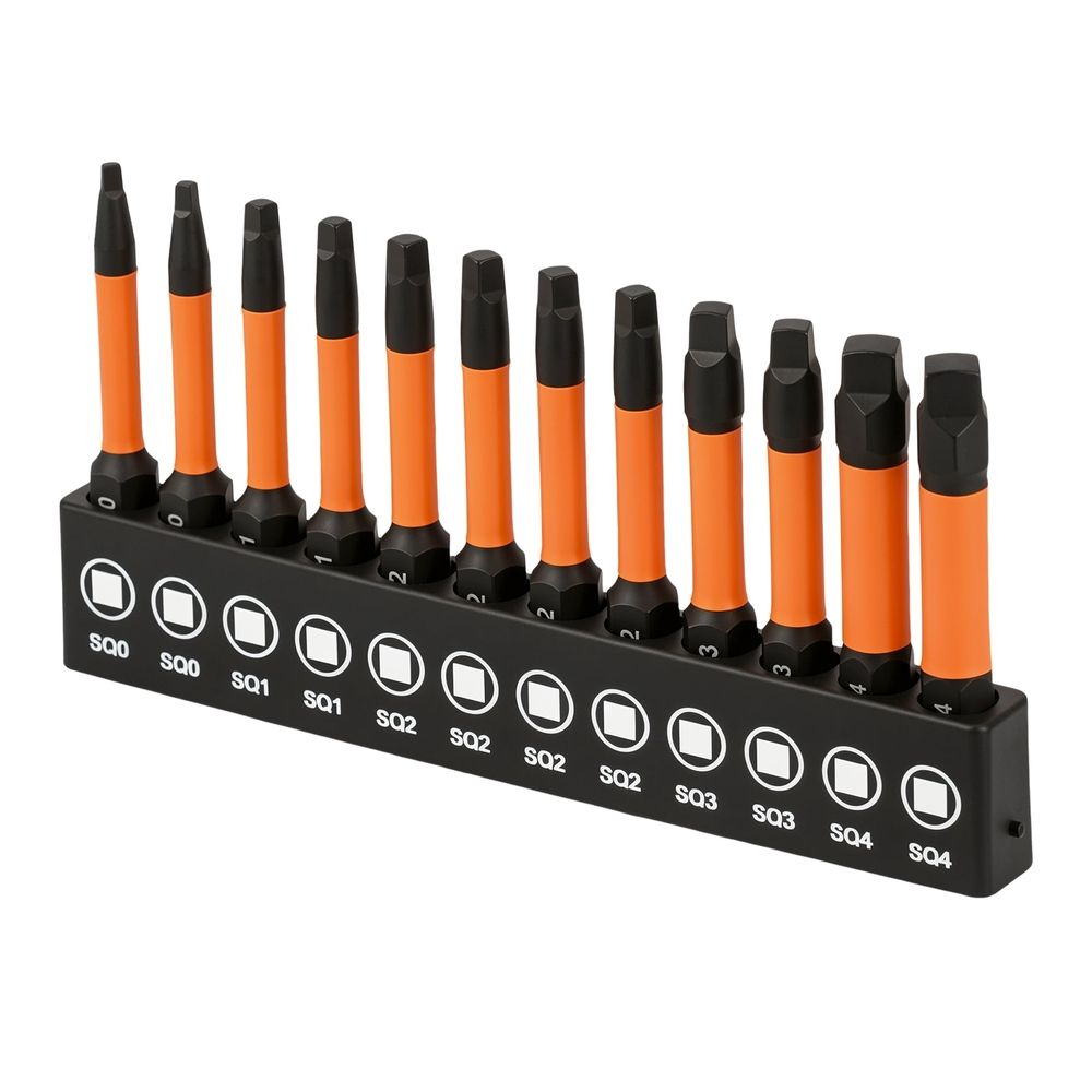 12-Pack S2 Alloy Steel Screwdriver Bit Set – Durable & Rust-Resistant, Universal Compatibility with Cordless Drills, Impact Drivers & Manual Screwdrivers