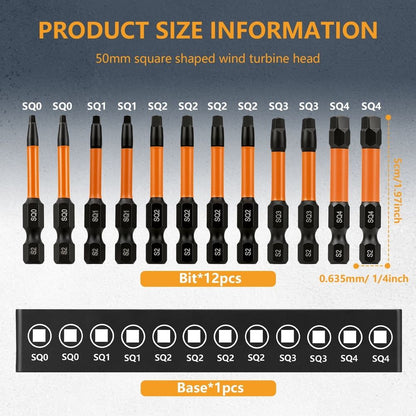 12-Pack S2 Alloy Steel Screwdriver Bit Set – Durable & Rust-Resistant, Universal Compatibility with Cordless Drills, Impact Drivers & Manual Screwdrivers