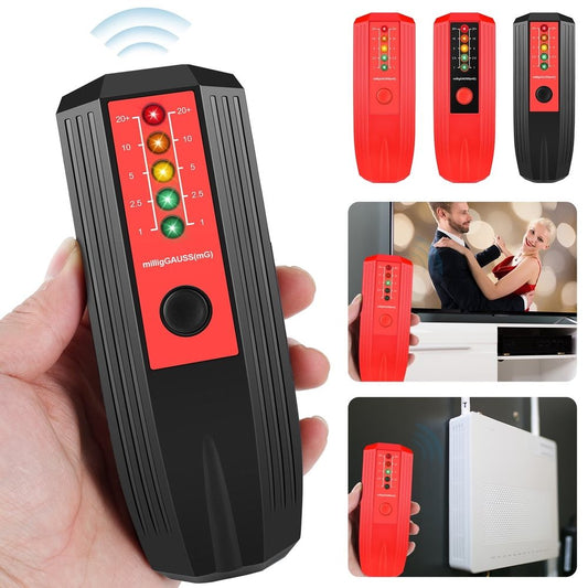 EMF Meter High Accuracy Electromagnetic Field Radiation Detector Battery Powered Electric EMF Detector Ghost Hunting Paranormal Equipment Tester for Industrial Construction