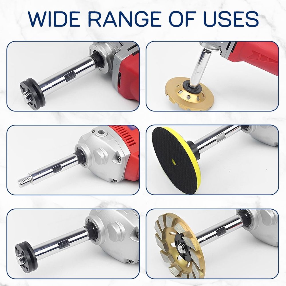 3Pcs Angle Grinder Extension,3/4/5.5in M14 Angle Grinder Extension Shaft Aluminium Alloy Rotary Angle Grinder Lengthen Connecting Rod for Polisher Grinding Machine