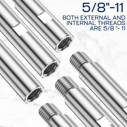 3Pcs Angle Grinder Extension,3/4/5.5in M14 Angle Grinder Extension Shaft Aluminium Alloy Rotary Angle Grinder Lengthen Connecting Rod for Polisher Grinding Machine