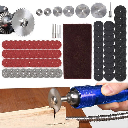 Cutting Wheel Set for Rotary Tool, 88Pcs HSS Circular Saw Blades Drill Wheels Kit With Mandrels for