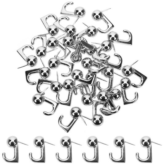 30Pcs Metal Push Pin Picture Hangers for Wall Frames Posters and Home Office Decoration