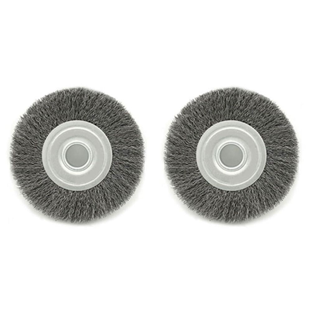 2Pcs 6Inch Wire Wheel for Bench Grinder-Wire Brush for Grinder, Efficient Clean Rust From Assorted Car Parts & Engines.