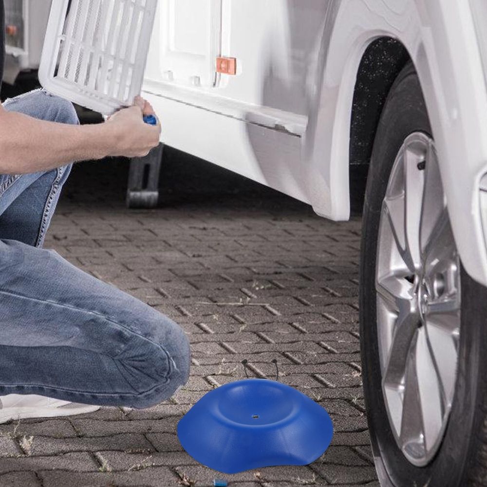 Blue PP Wheel Chock Wedge for Car Rv and Trailer Secure Parking Anti Slip