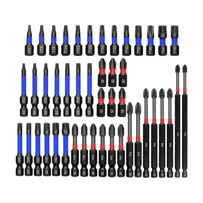 46-Piece Star Screwdriver Bit Set with Hole Security Precision Machined Bits with Storage Box Hardened Stainless Steel for Electric Screwdrivers
