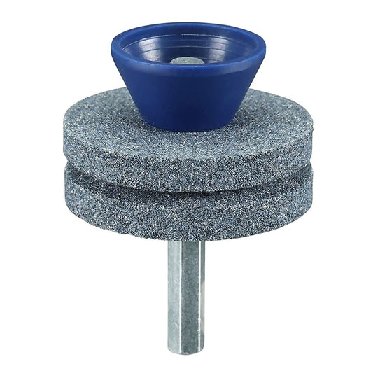 Universal Multi-Sharp Rotary Double Layer Lawn Mower Blade Sharpener for Power Drill and Hand Drill Double Layer