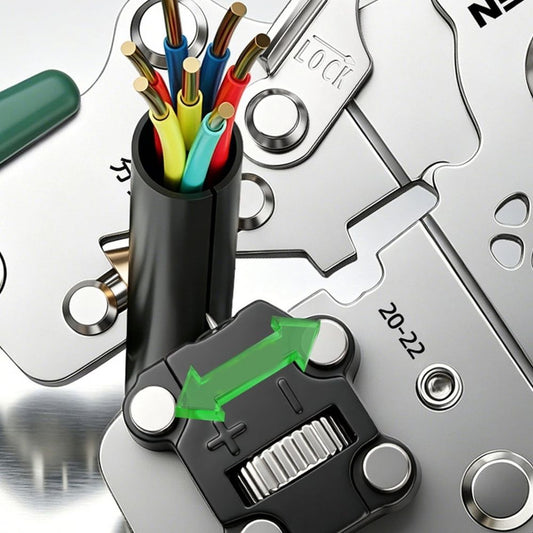 Professional Electrician Tool Kit With Digital Voltages Detectors Wire Cutter Crimper And Foldable Design For Cable Repa